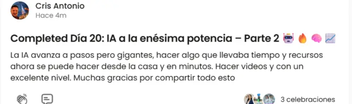 Testimonio de estudiante