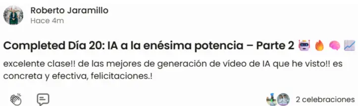 Testimonio de estudiante