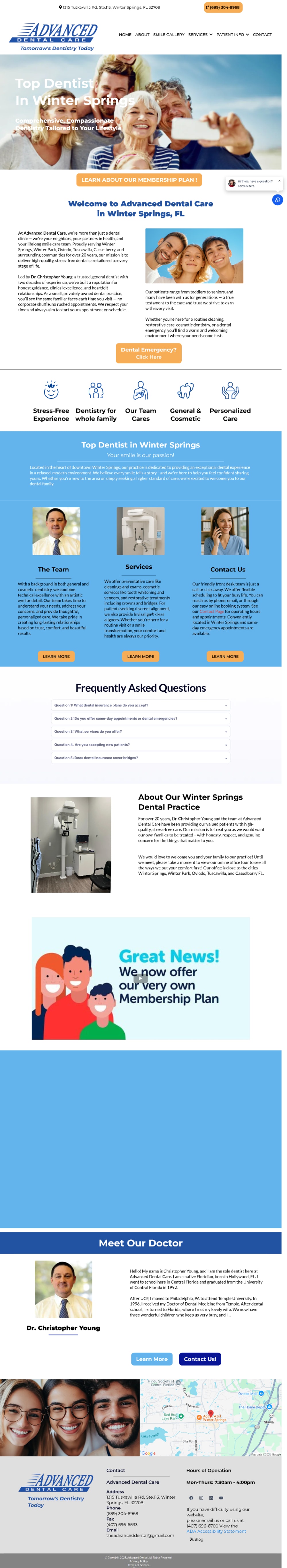 Advance Dental Care interface 1
