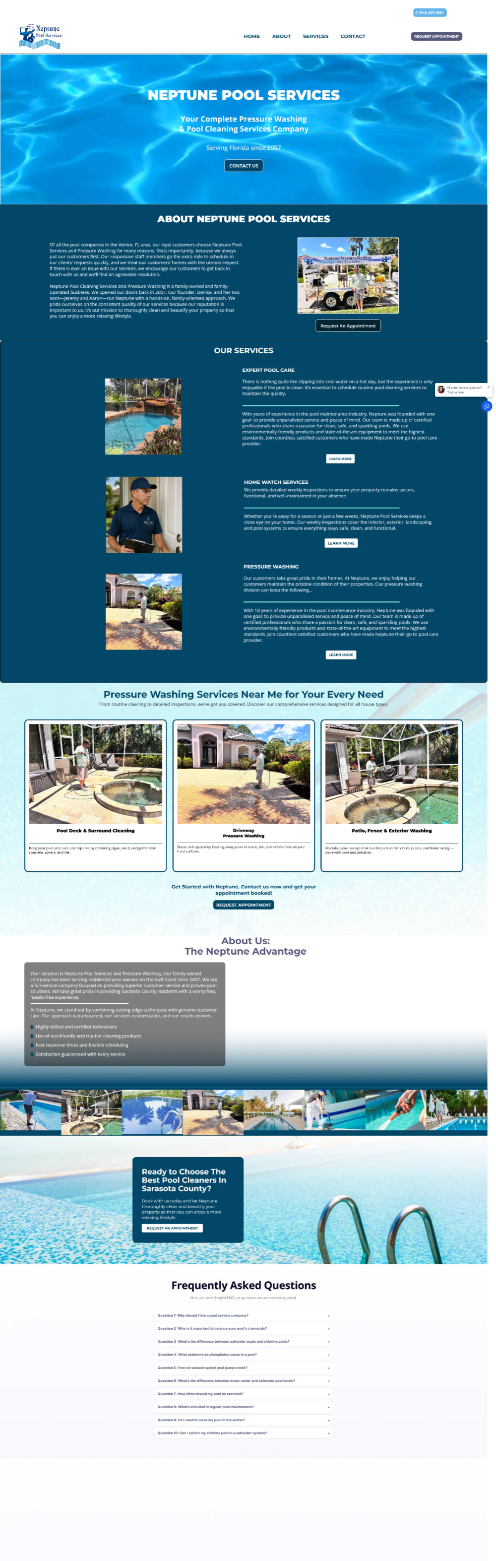 Neptune Pool Services interface 1