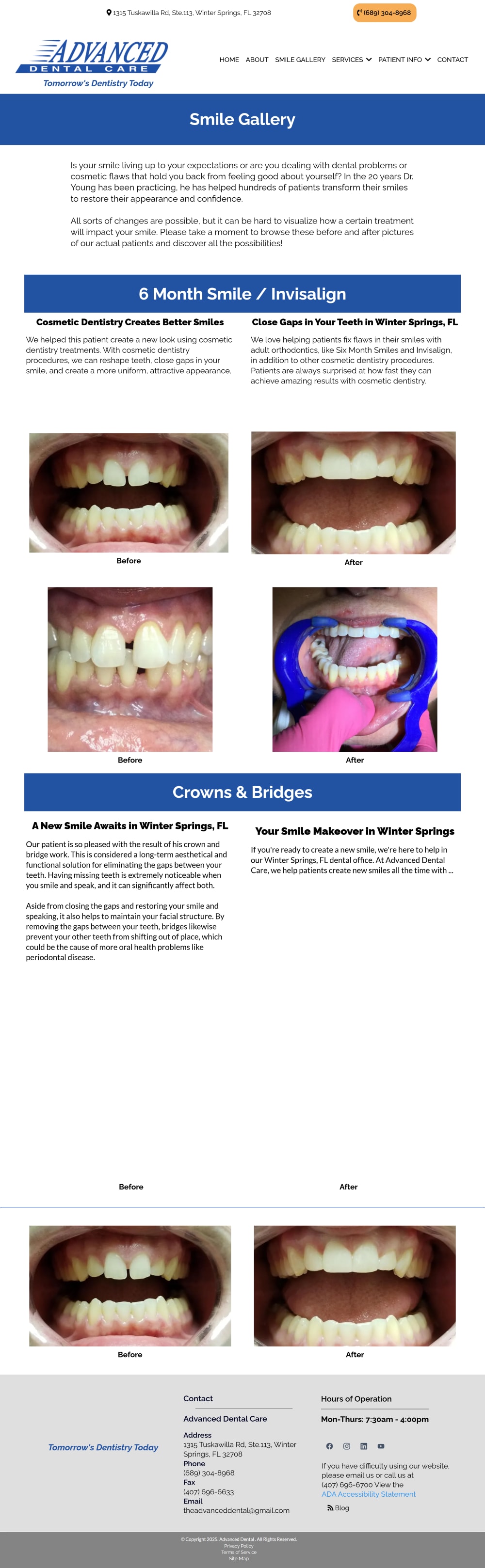 Advance Dental Care interface 3