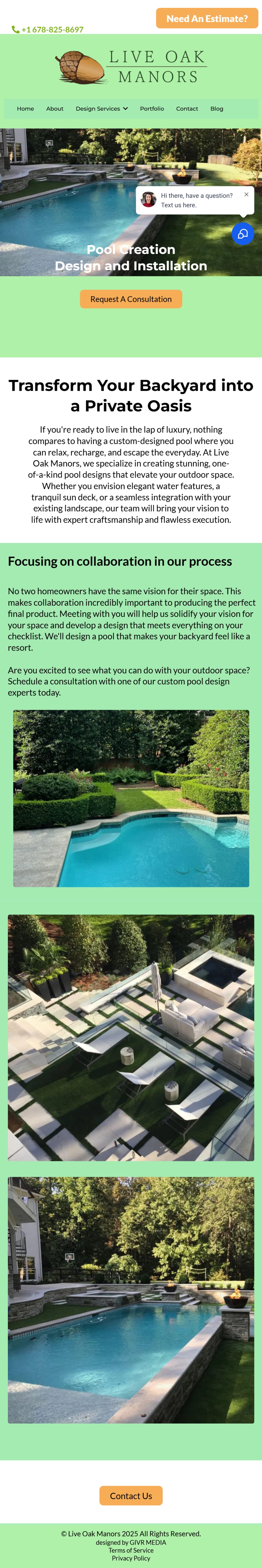 Live Oak Manors interface 3