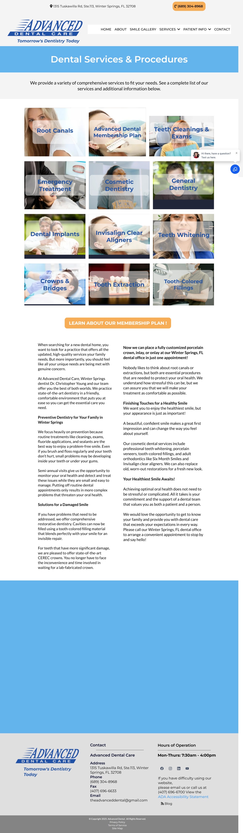 Advance Dental Care interface 2