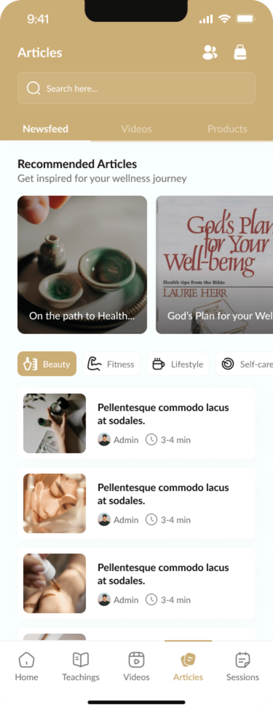 Veilora Wellness interface 3