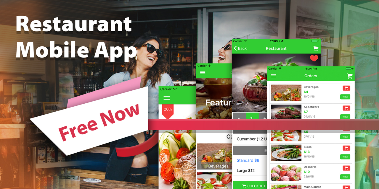 ionic 3 restaurant mobile app