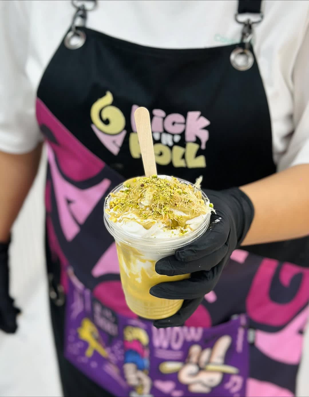 Eiscreme-Dessert bei Lick'n'Roll