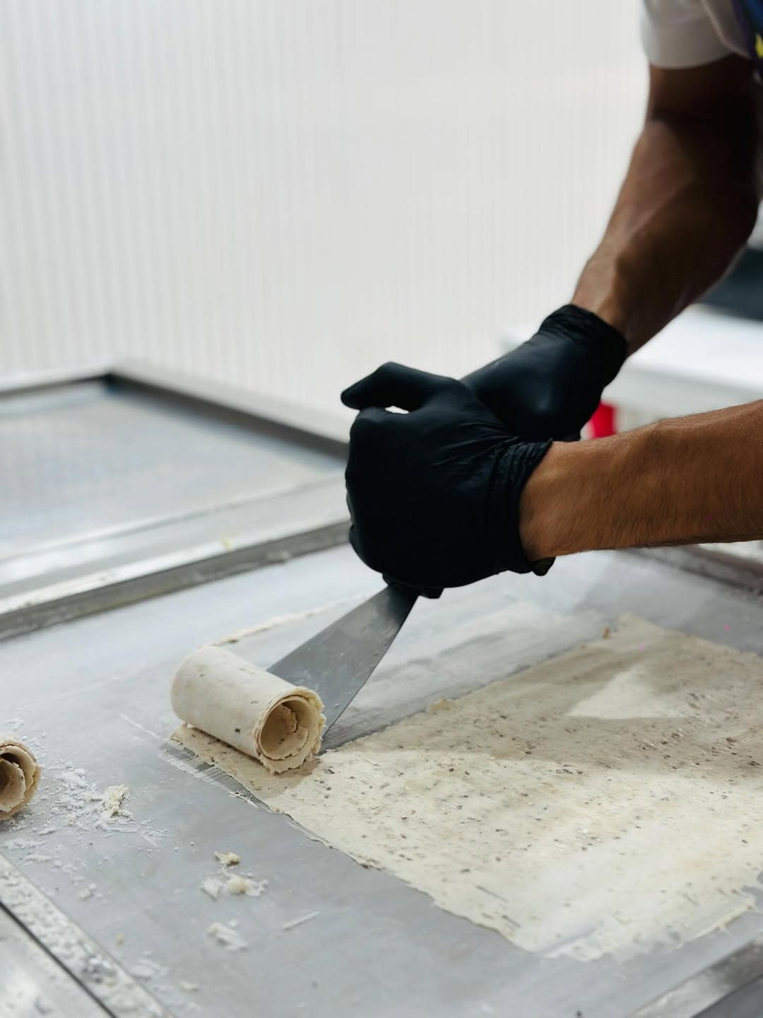 Eiscreme-Dessert bei Lick'n'Roll