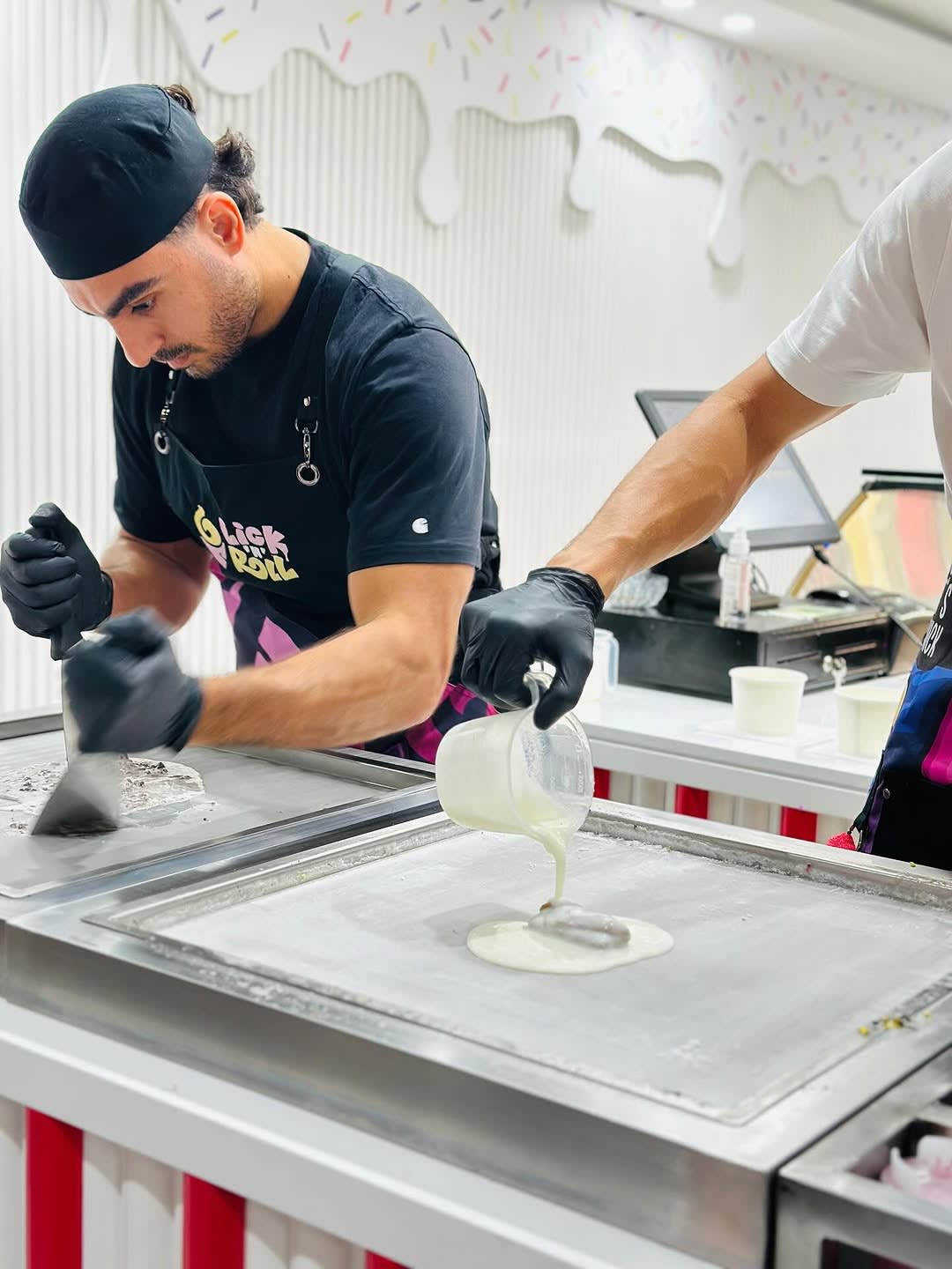 Frisch gerolltes Eis von Lick'n'Roll