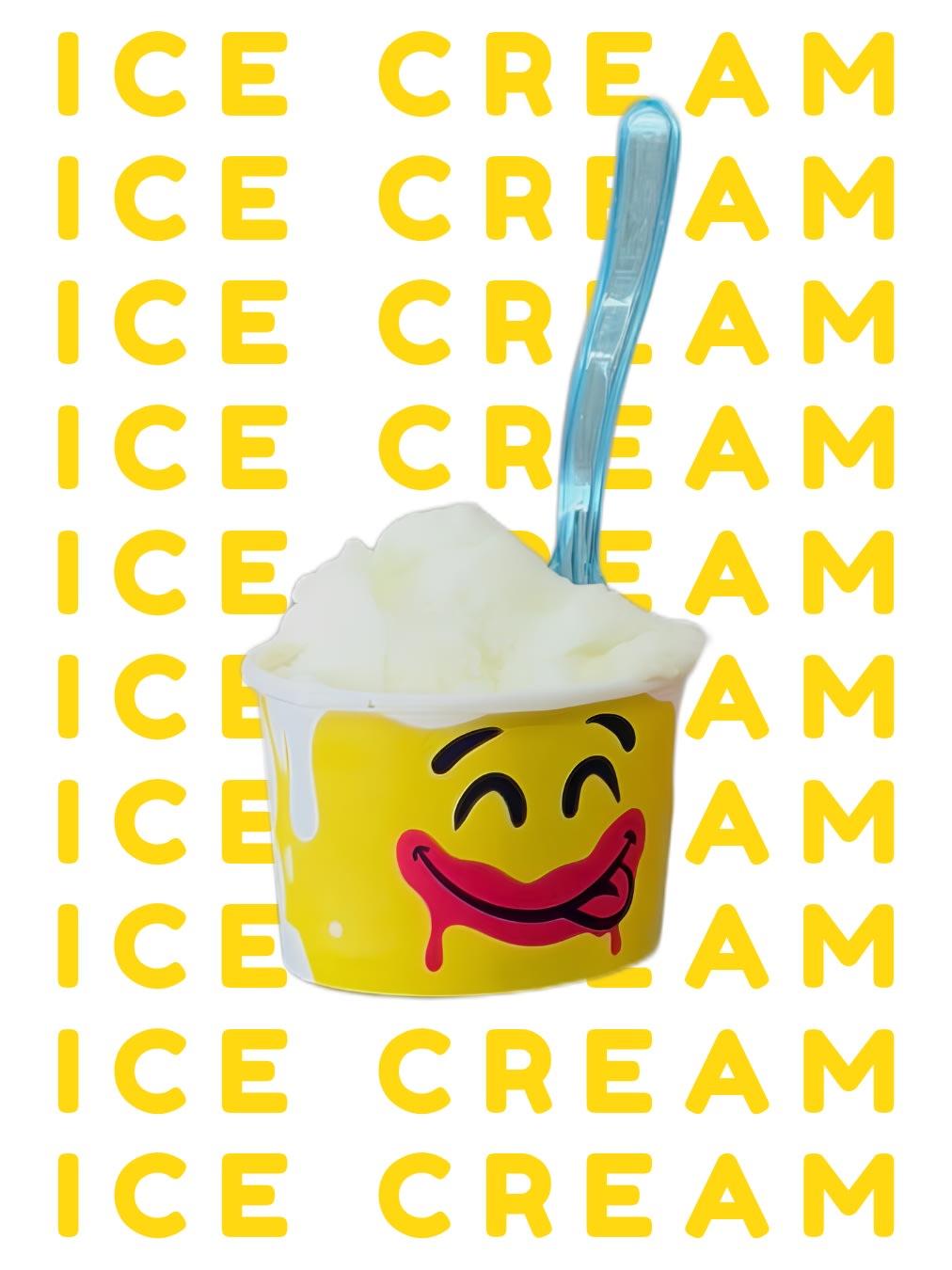 Cremiges Gelato in einem Becher