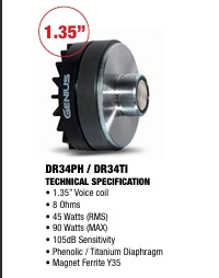 Genius Audio DR34PH