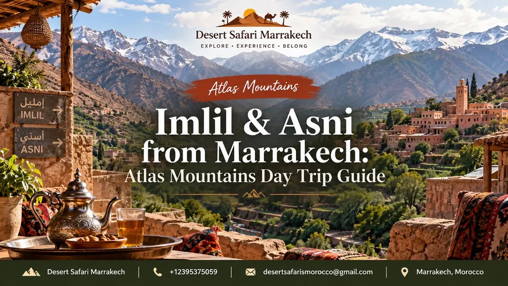 High Atlas village landscape around Imlil and Asni Morocco