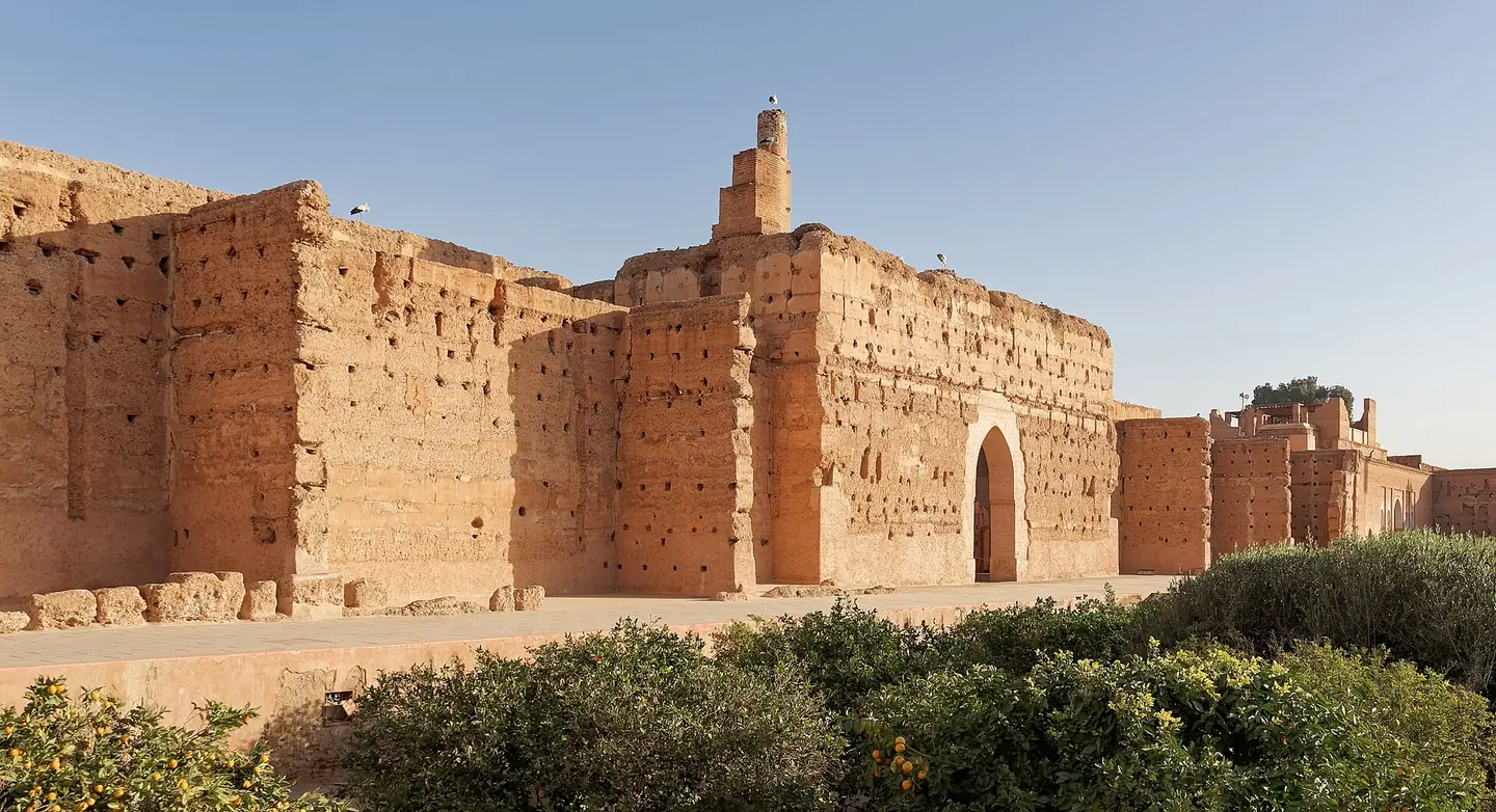 Earthen walls of El Badi Palace