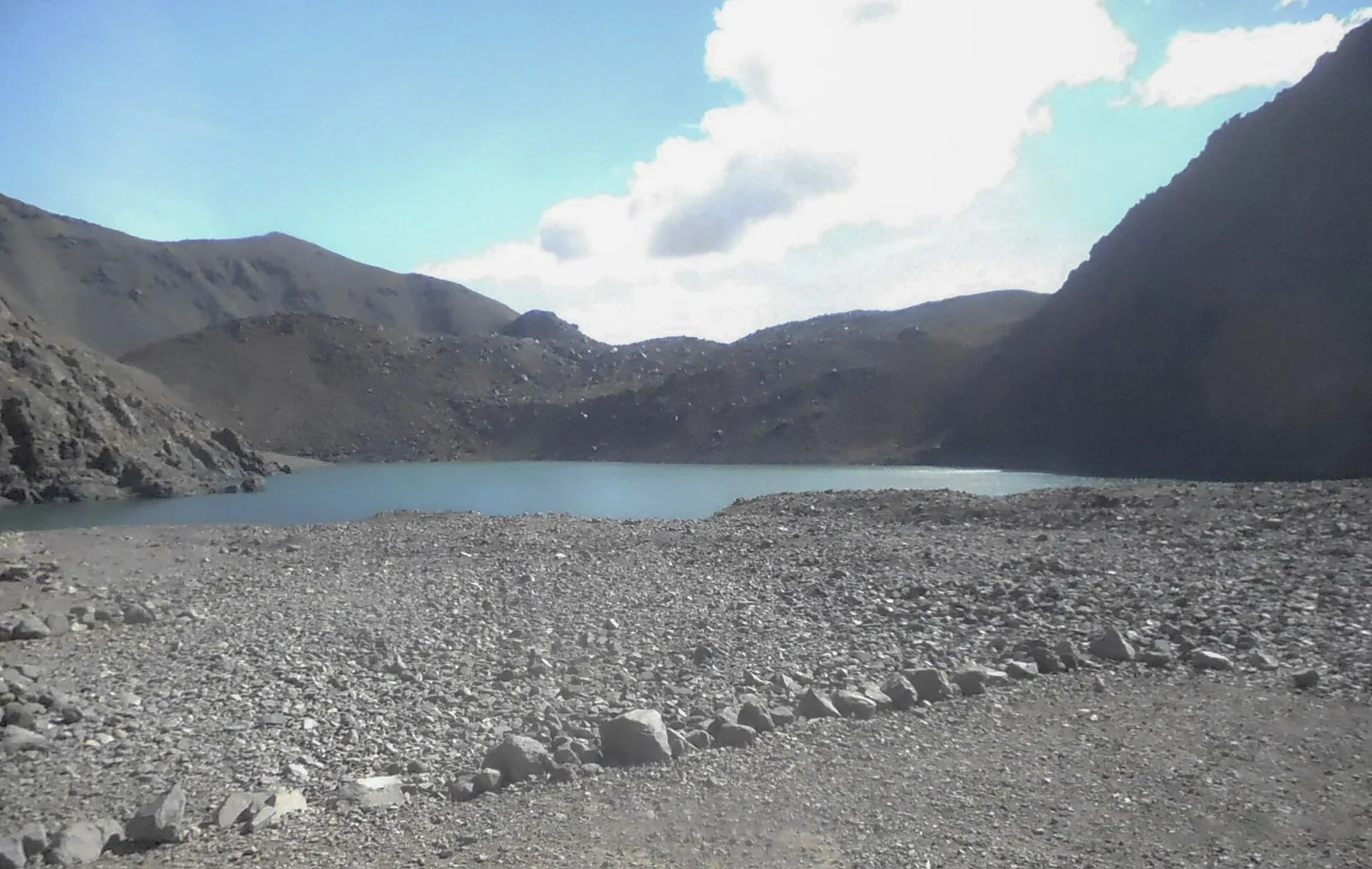 Lake Ifni in the Toubkal area of the High Atlas