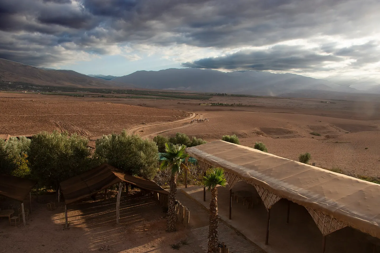 Stony plains of the Agafay Desert near Marrakech
