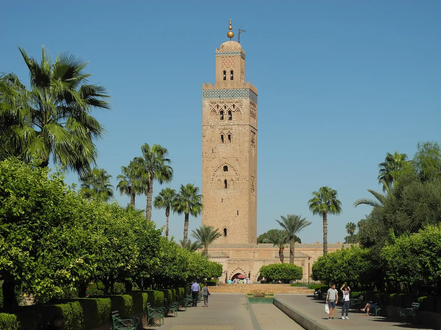 Koutoubia Mosque minaret in Marrakech