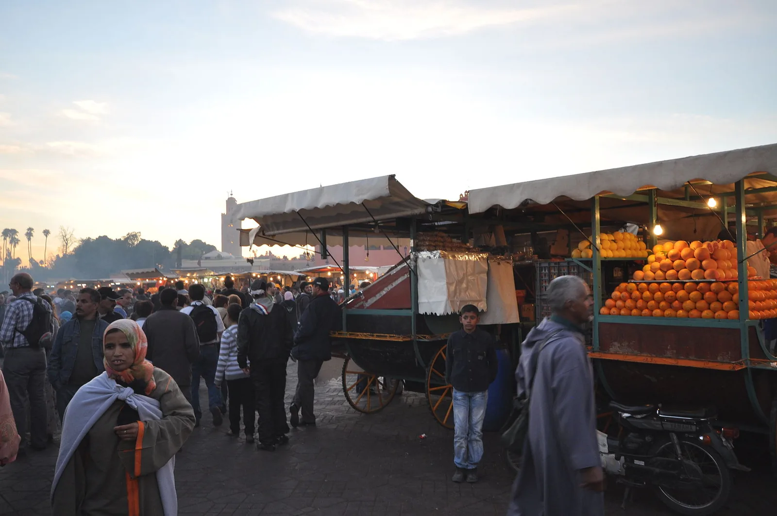 Jemaa el-Fna square in the Marrakech Medina