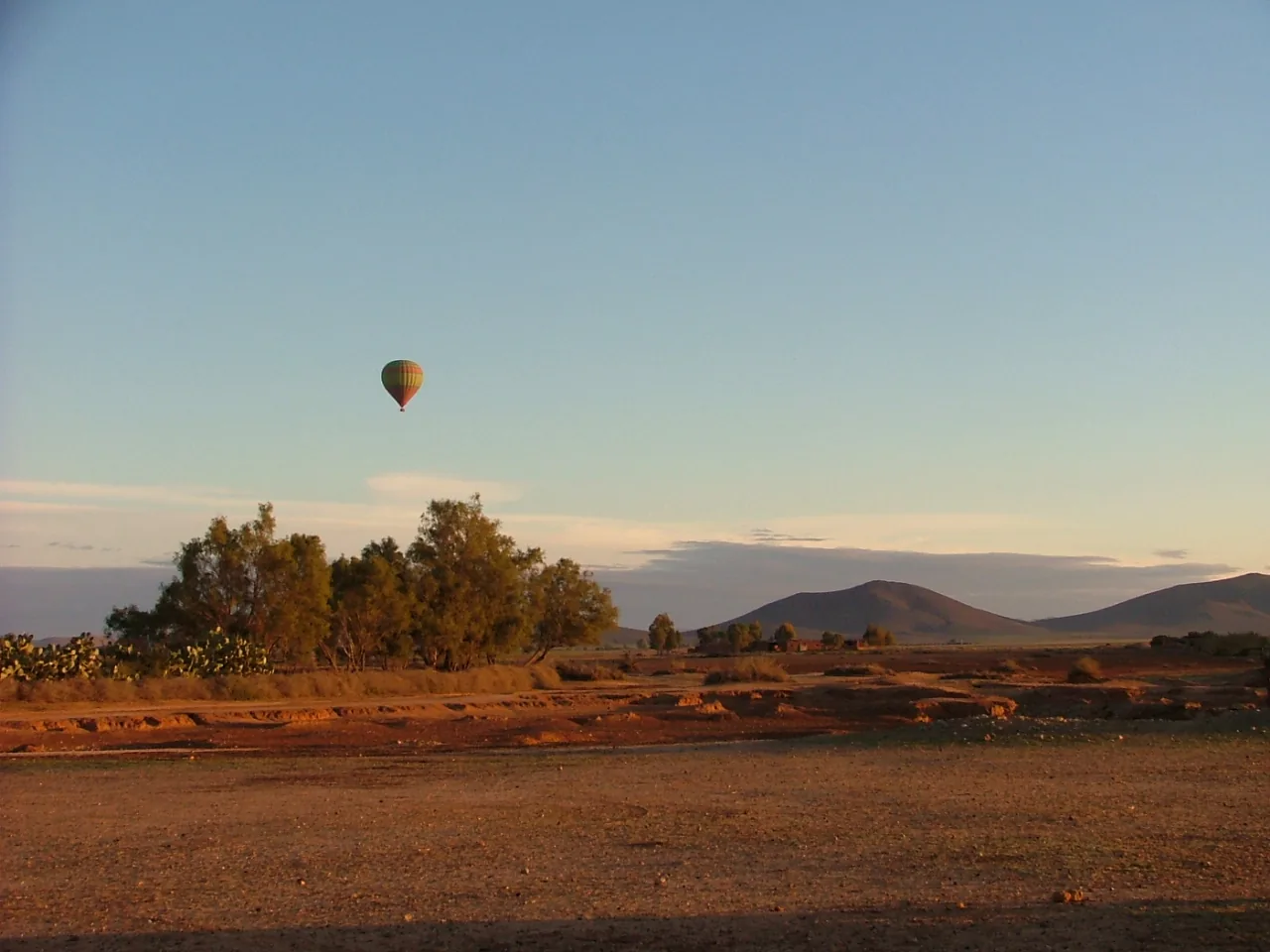 Hot air balloon near Marrakech
