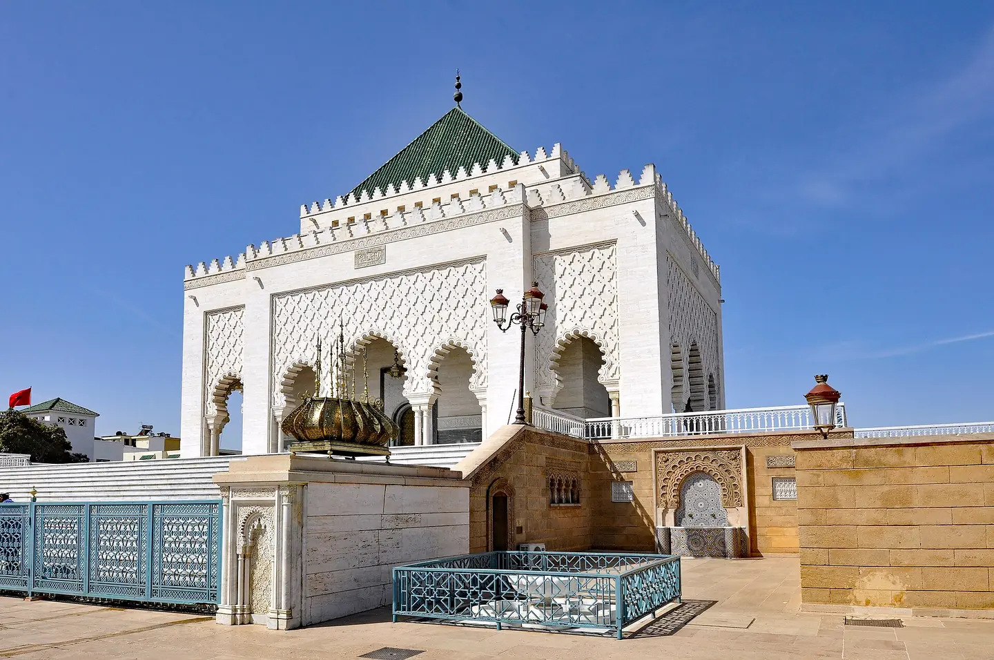 Mausoleum of Mohammed V in Morocco