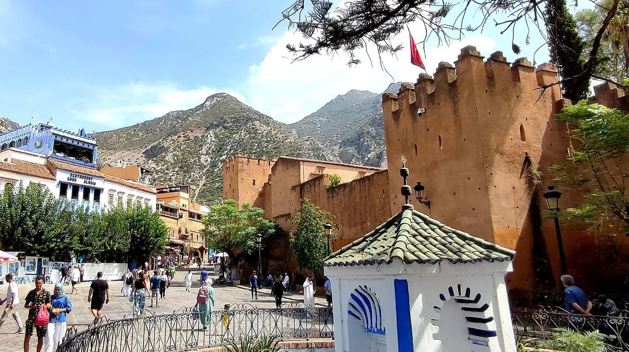 Garden courtyard of the Chefchaouen Kasbah