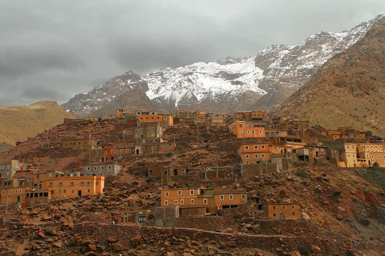 Berber village in the Atlas Mountains