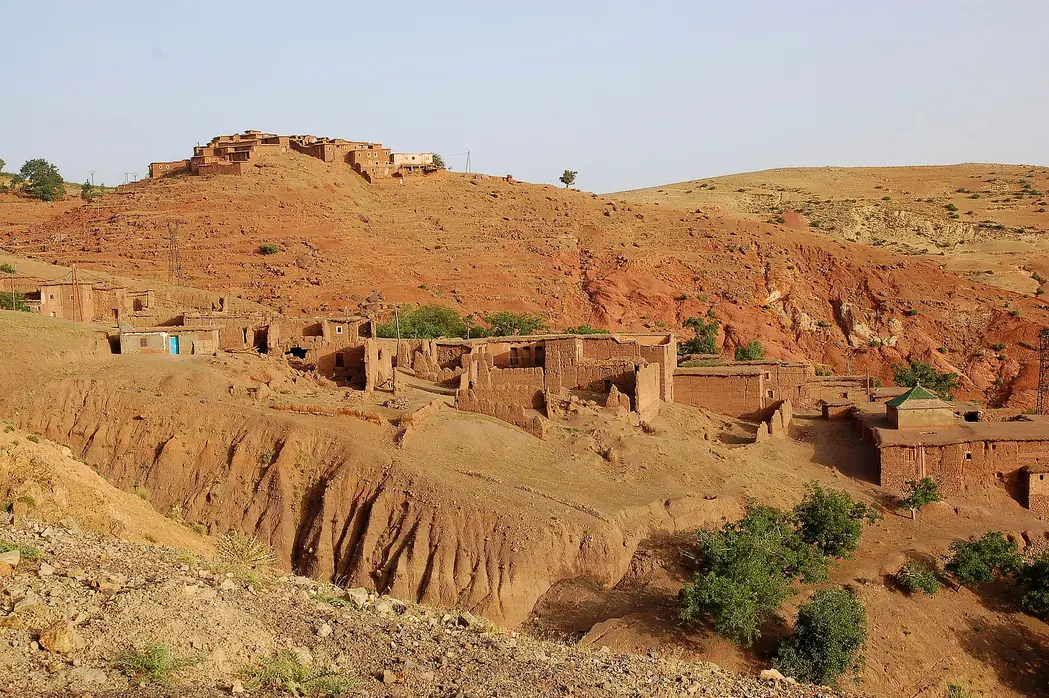 Earthen houses in the Imlil area