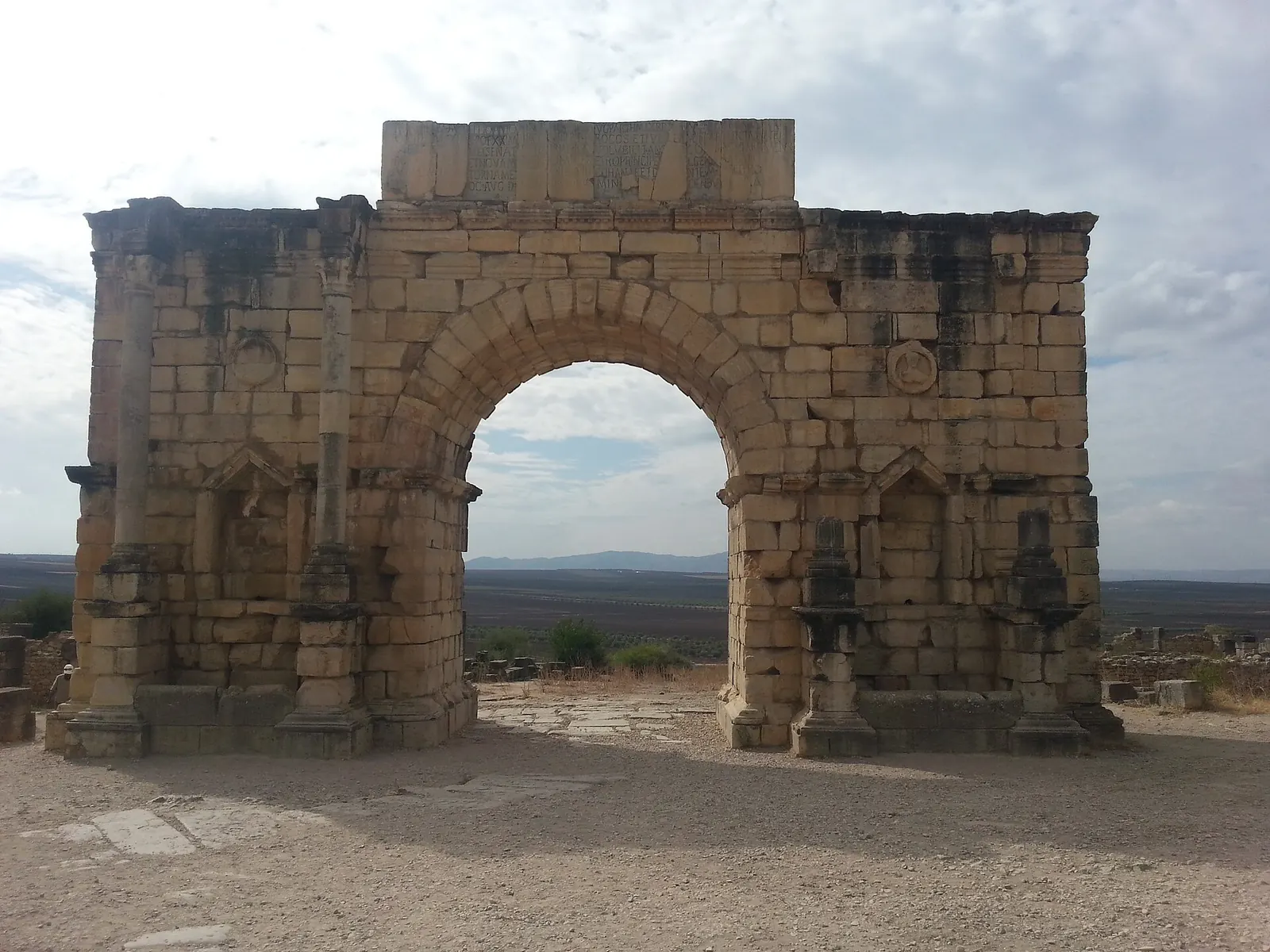 Triumphal Arch at the Roman ruins of Volubilis