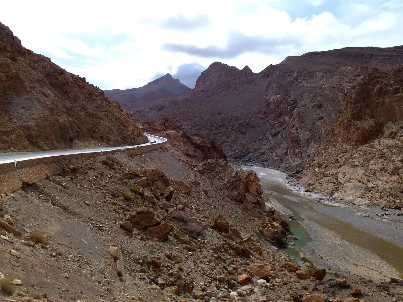 Ziz River winding through the Ziz Valley