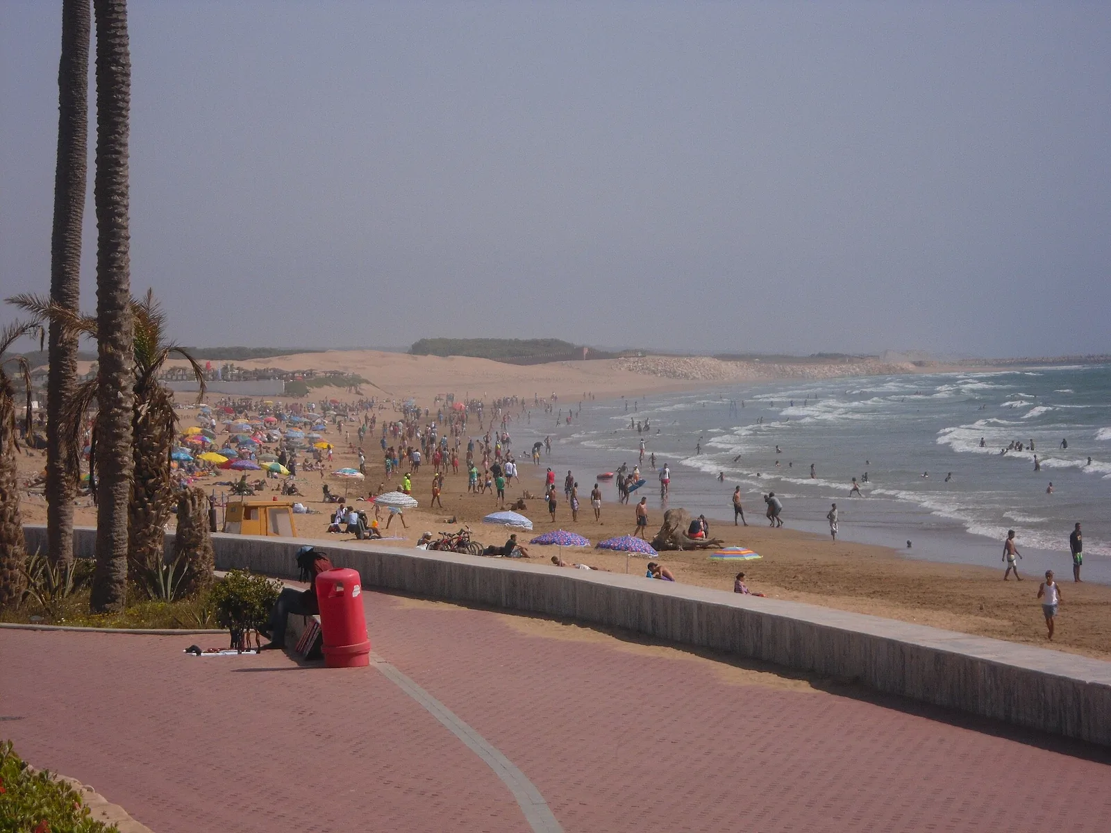 Agadir beach and seafront promenade