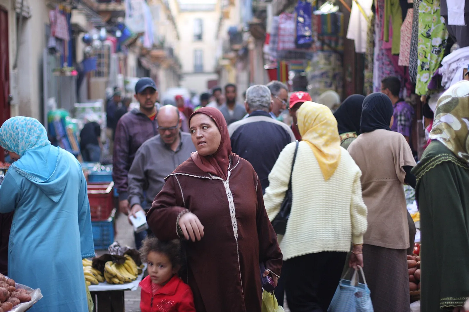 Market street in Tangier