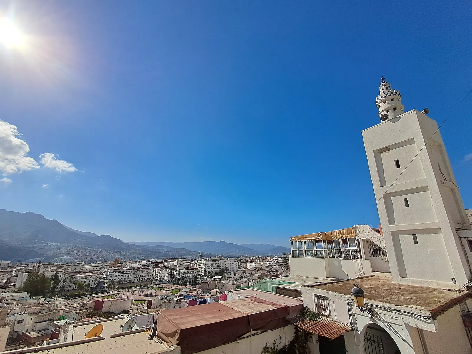 City view towards the mountains, Tetouan