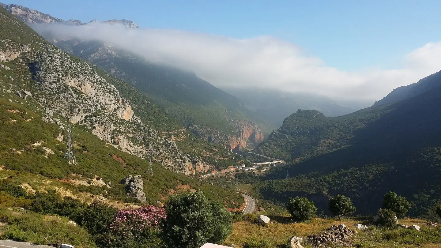Mountain valley at Akchour near Chefchaouen