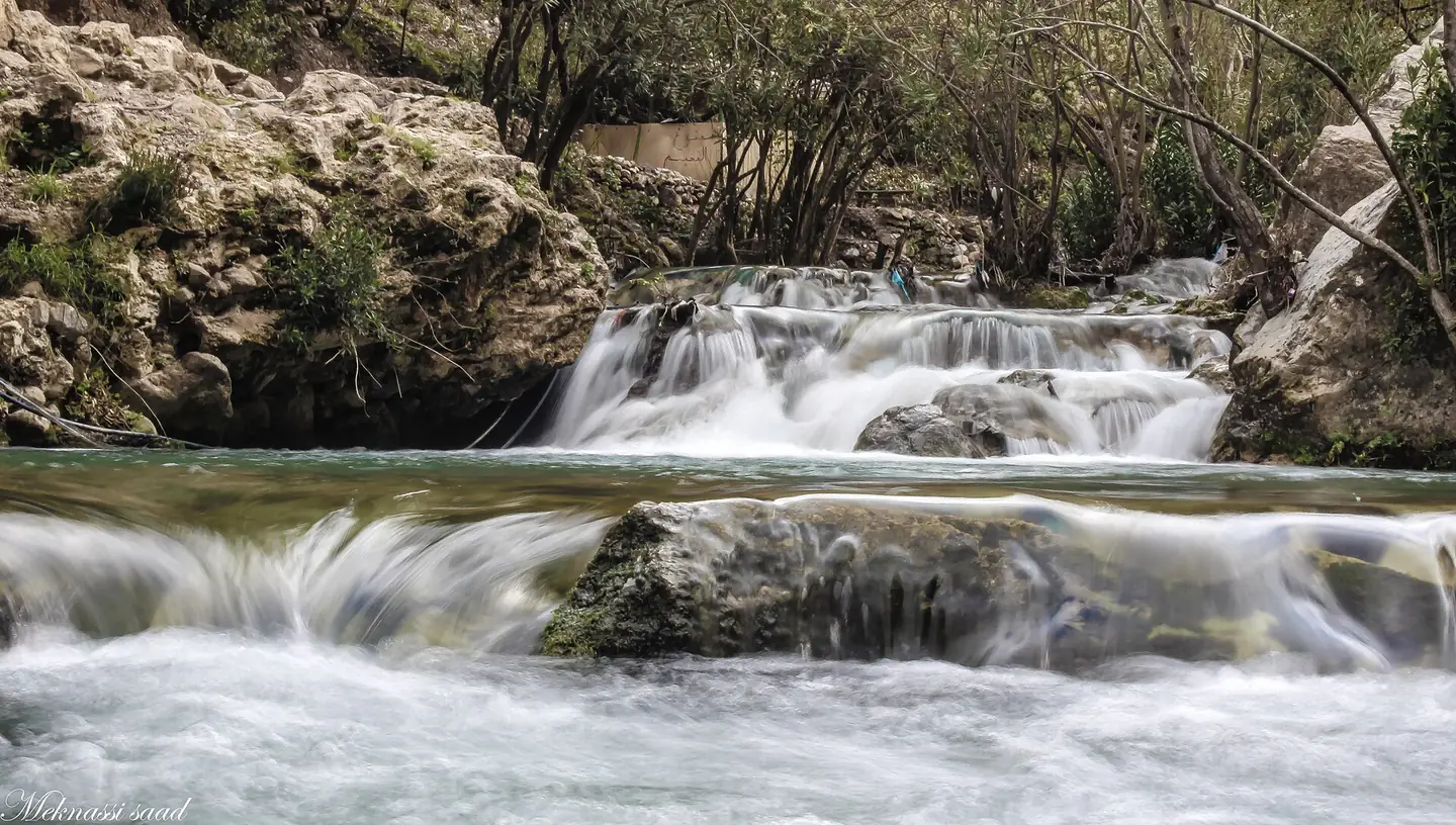 Small cascades on the river at Akchour