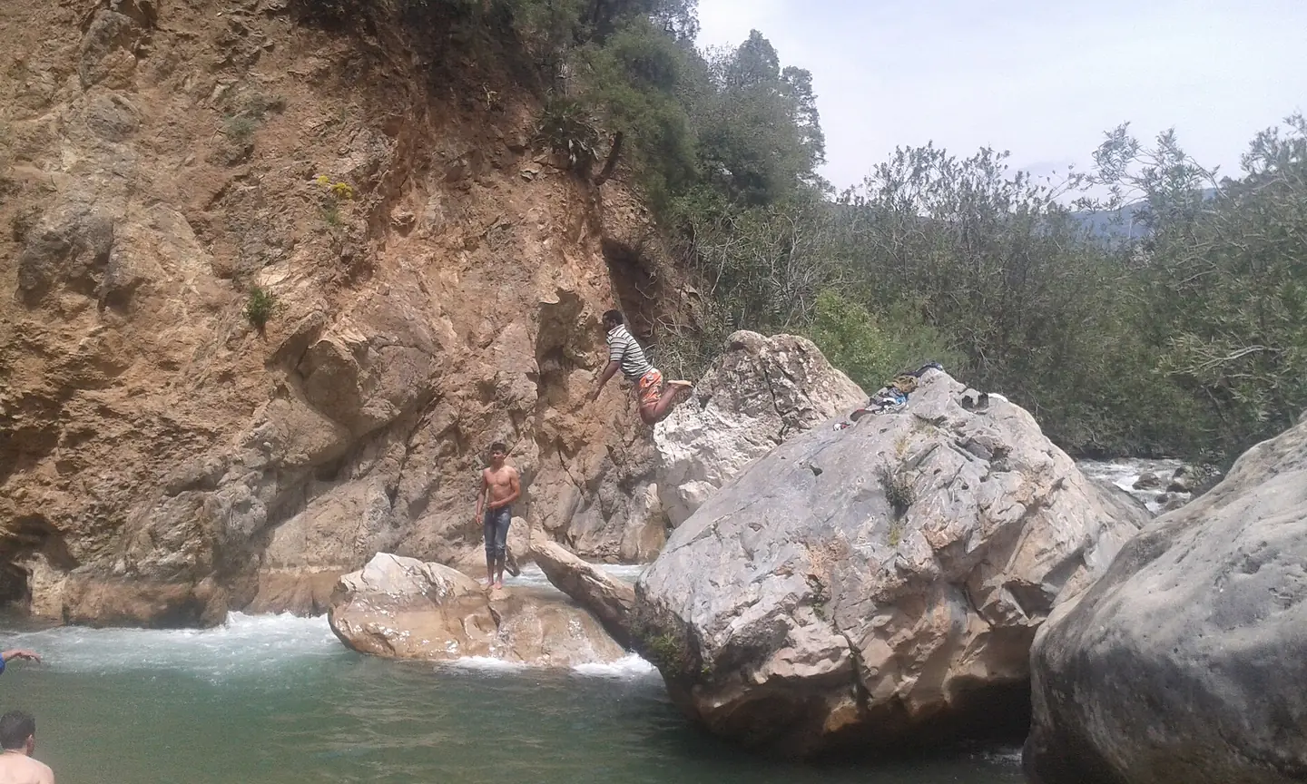 Boulders along a riverbed in Talassemtane