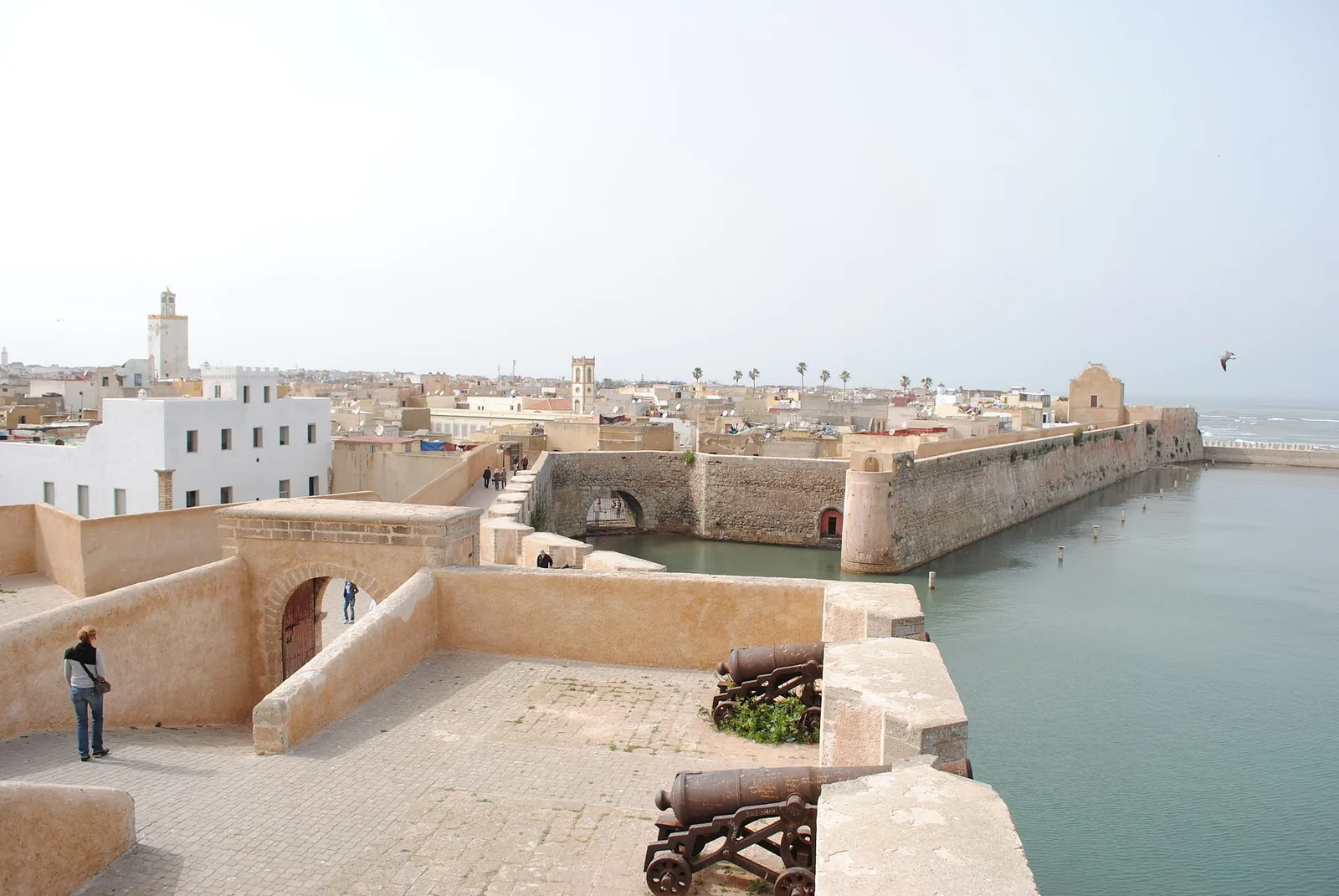 View along the sea ramparts of El Jadida’s fortress