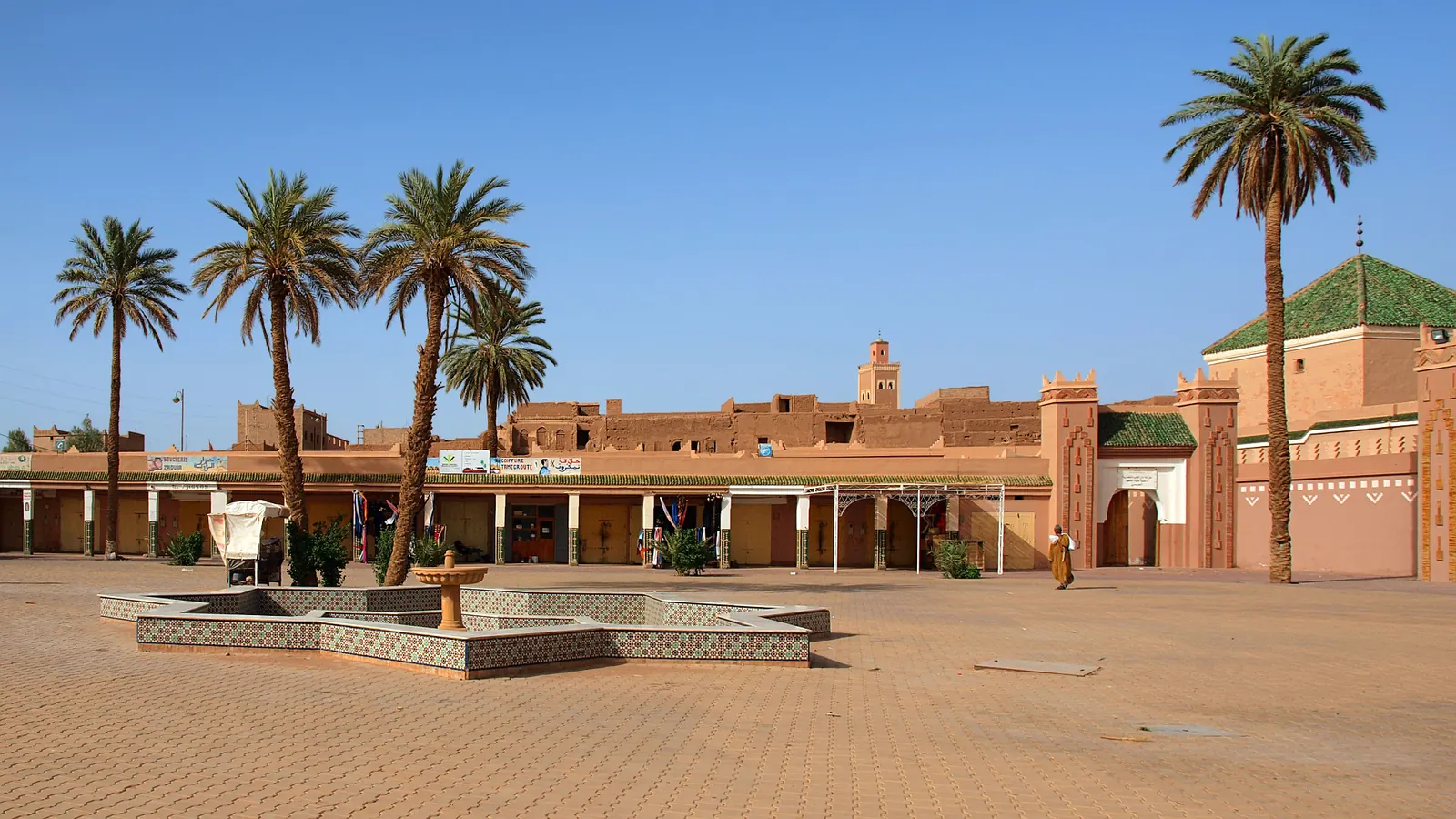Street near the zaouia, Tamegroute Heritage: Pottery & Manuscripts