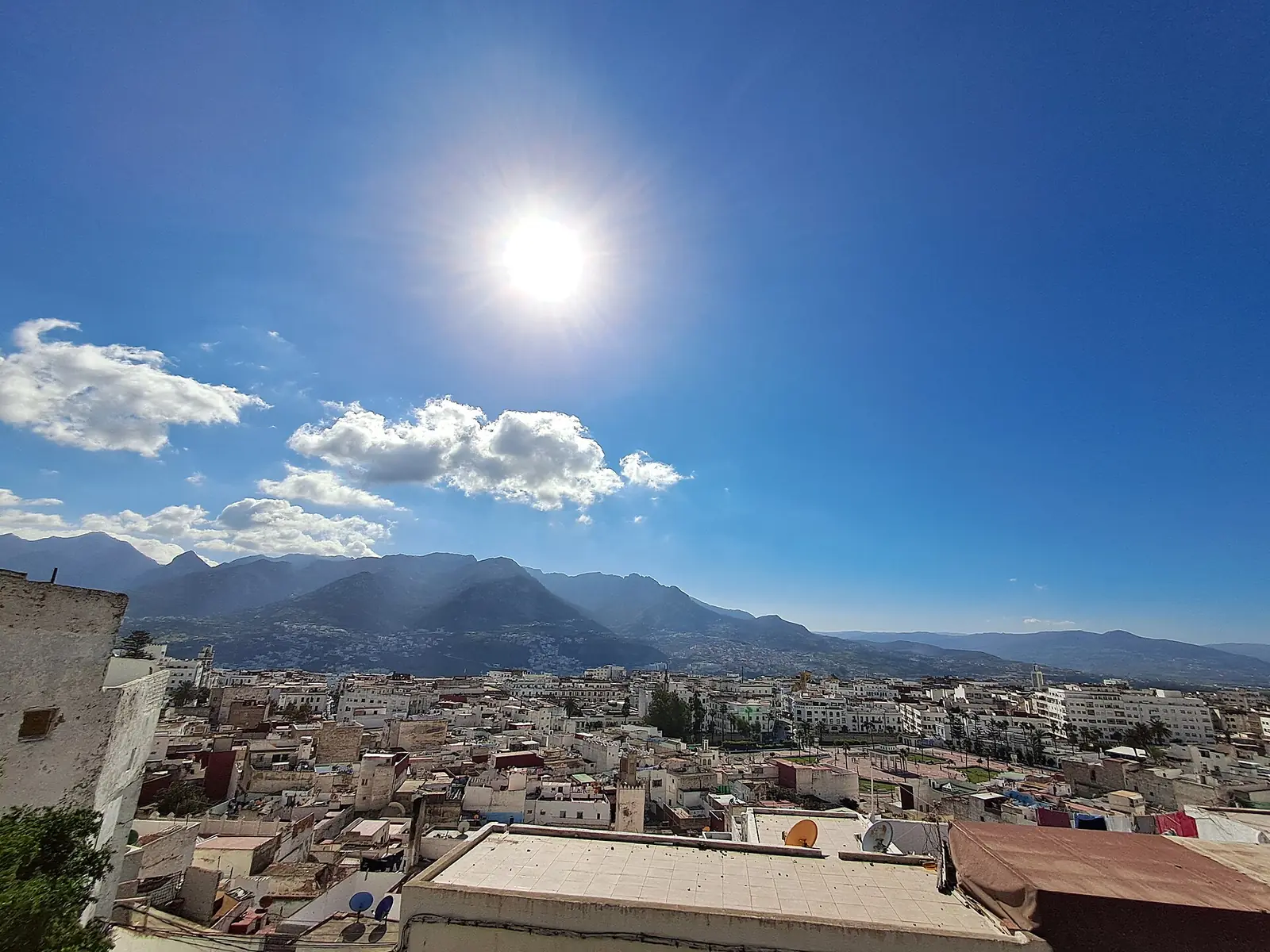 City view towards the mountains, Tetouan