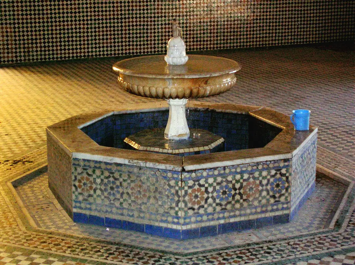 Tiled fountain, Moulay Ismail Mausoleum