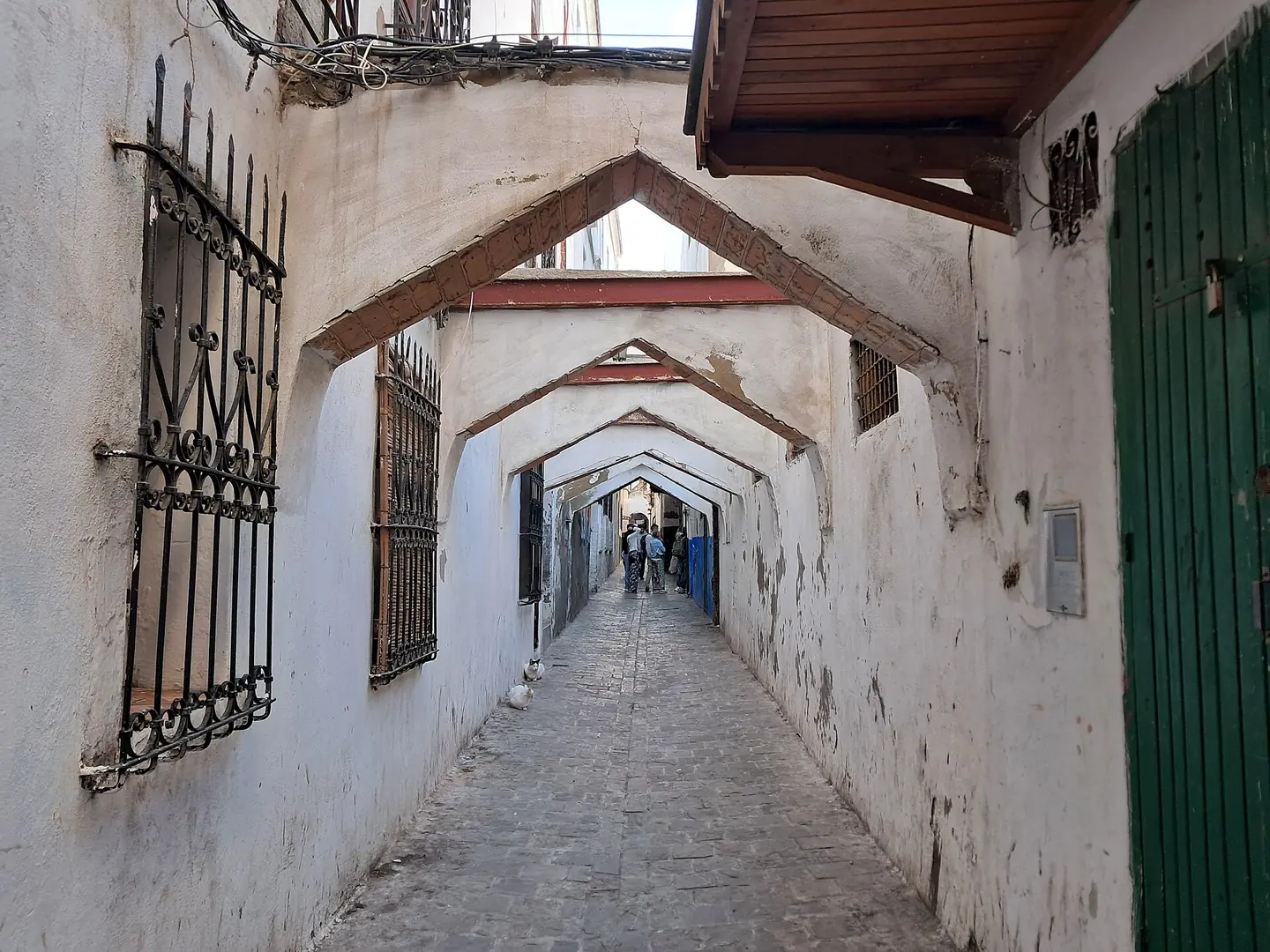 Whitewashed medina street, Tetouan Medina
