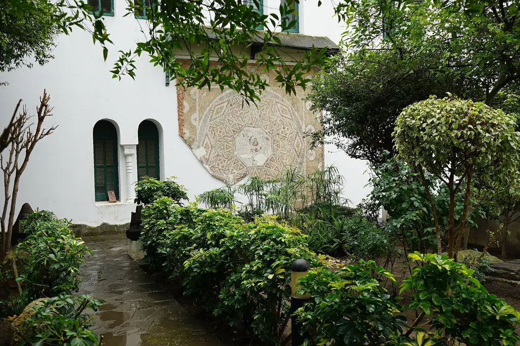 Mosaic in the museum garden, Tetouan Archaeological Museum