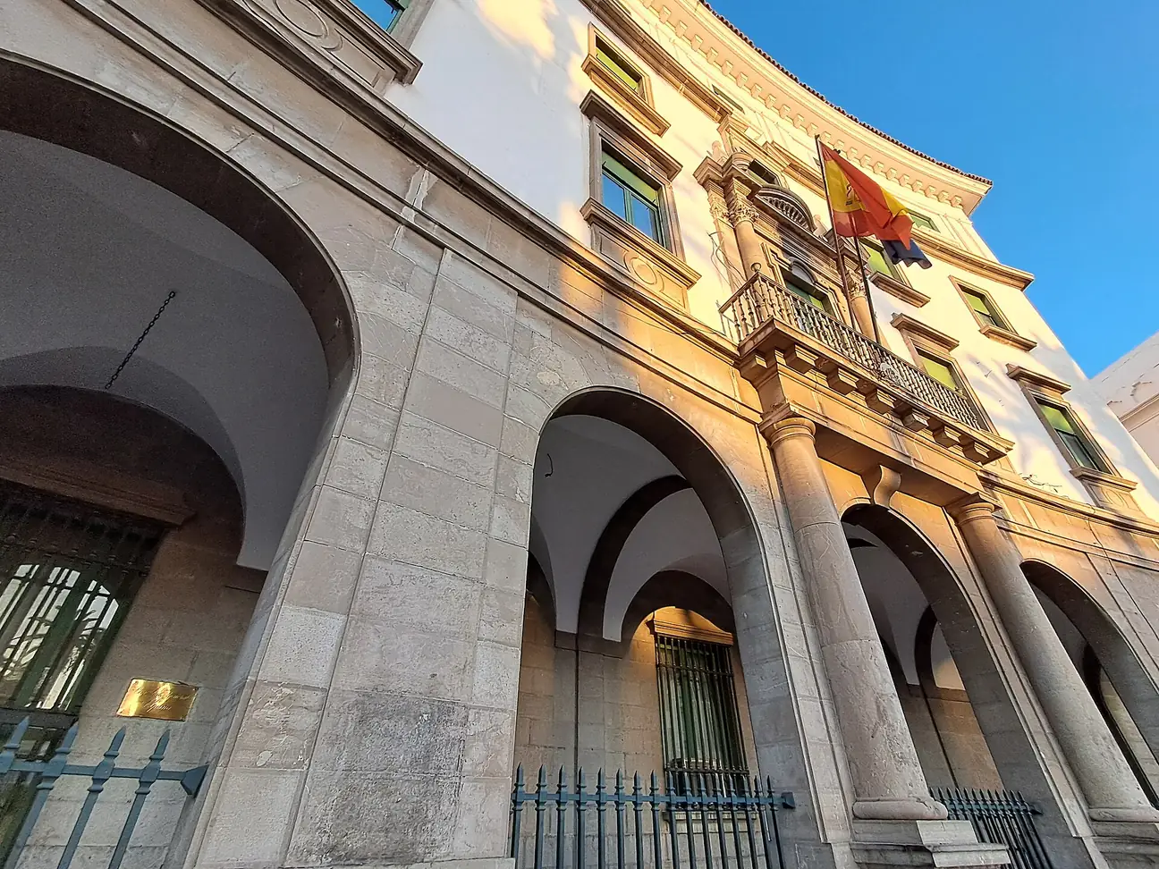 Spanish-era building façade, Tetouan Ensanche