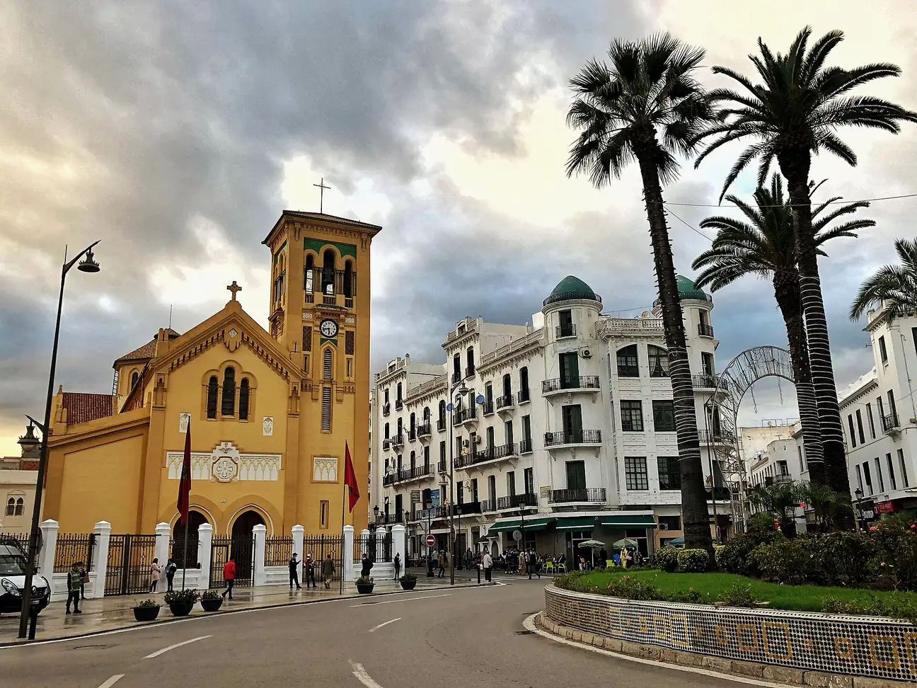 Church in the Spanish-era district, Tetouan Ensanche