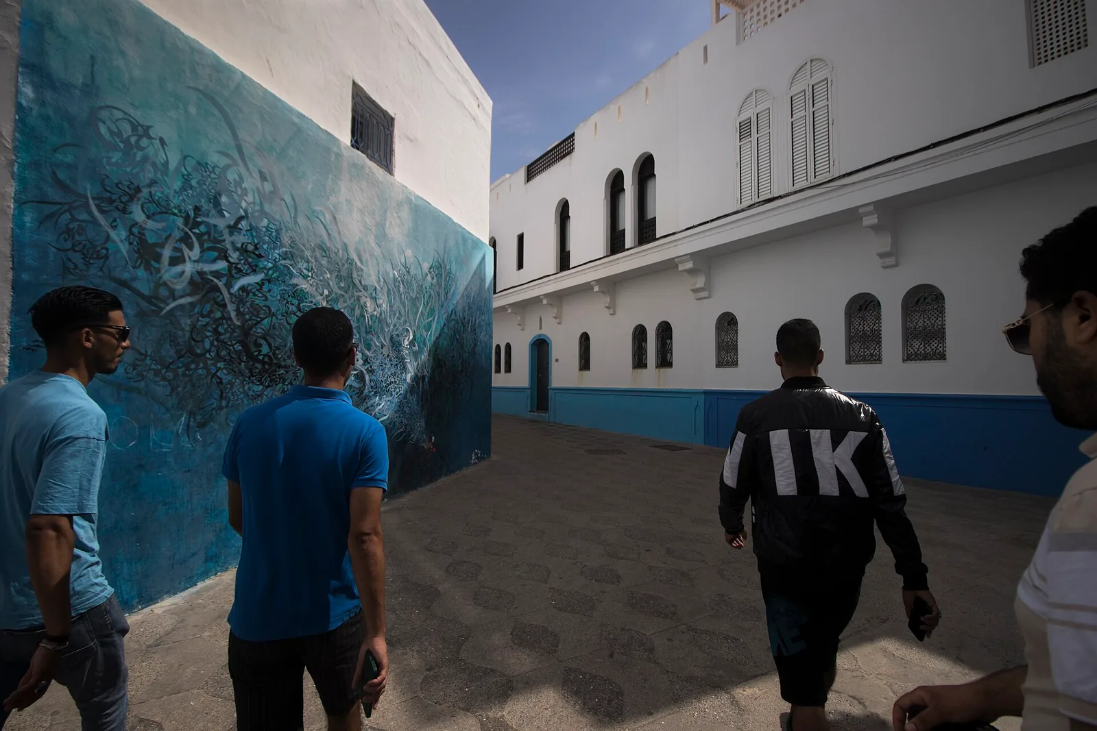 Mural in a medina street, Asilah Medina