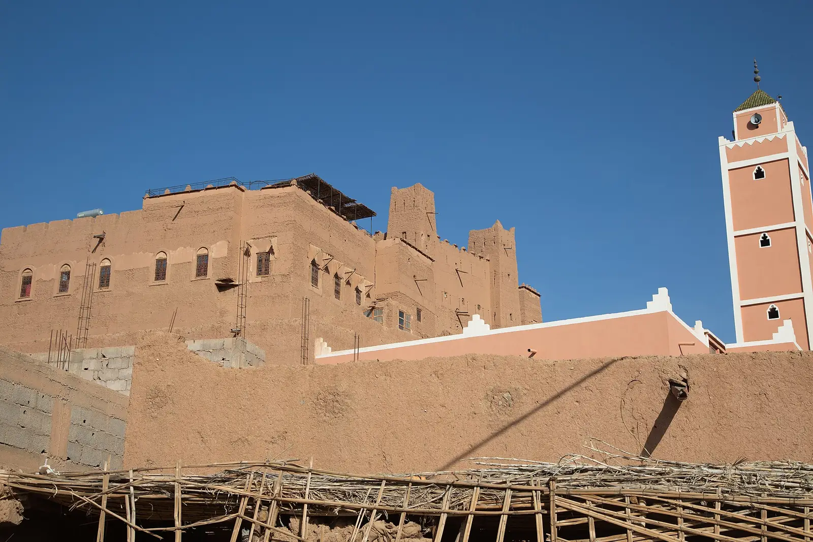 Kasbah Oulad Othmane and its tower in Zagora Province