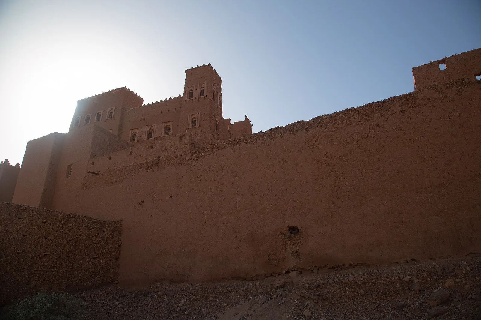 Earthen walls of Kasbah Oulad Othmane
