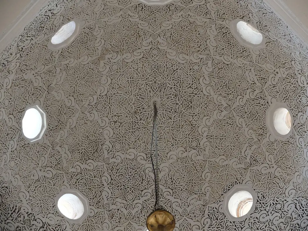 Domed bathing room of the Hammam Saffarin in Fes