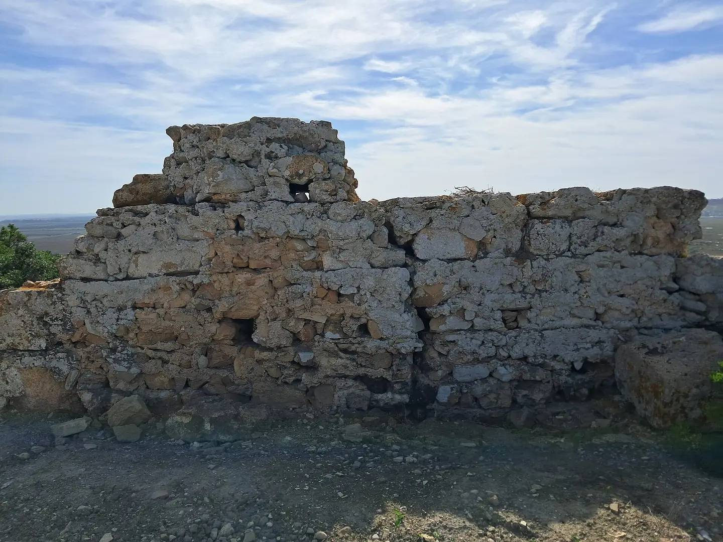 Ancient stone wall at Lixus