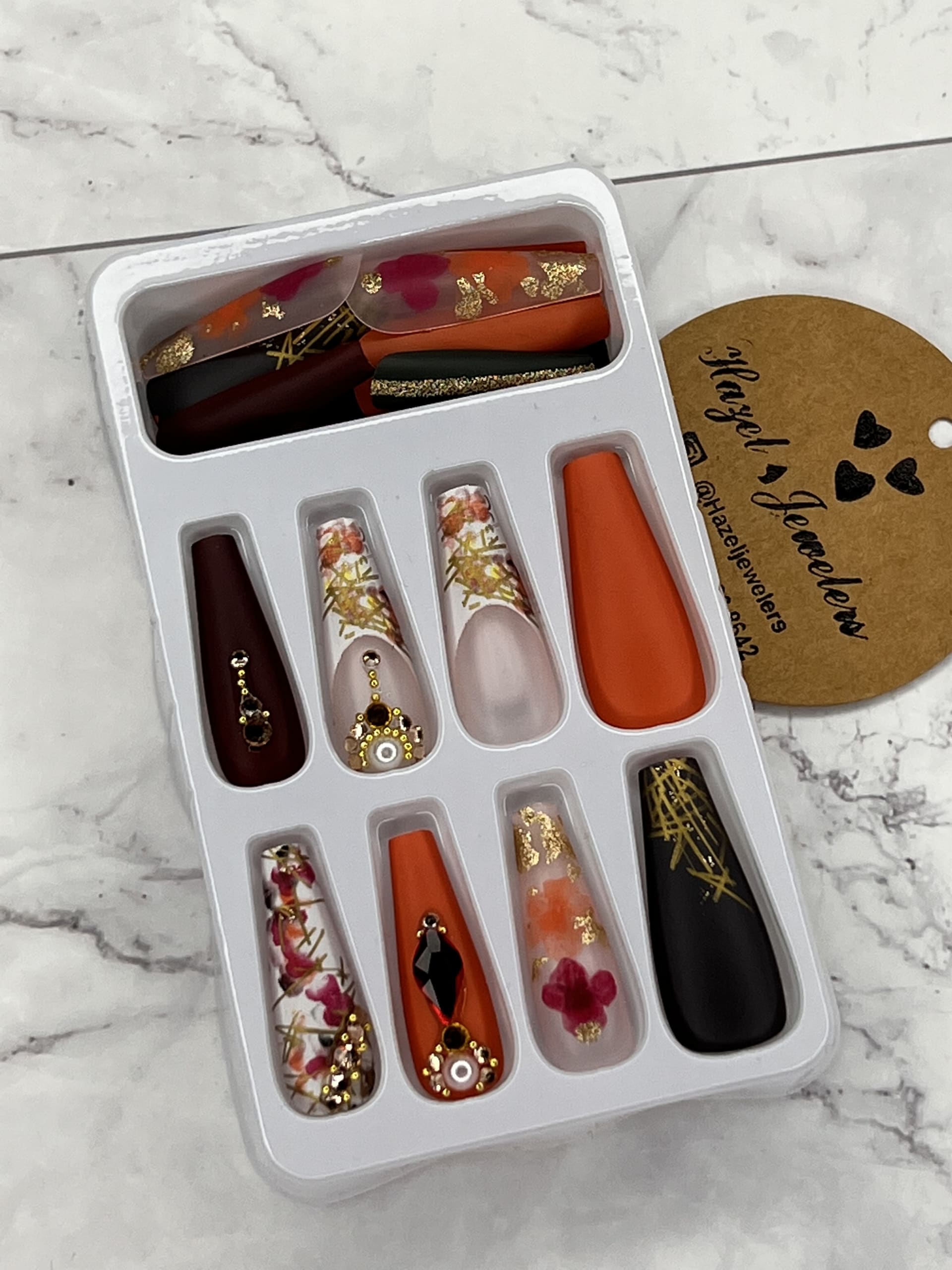 Pack Of 24 Press-On Nails (kindly Read Description Below)