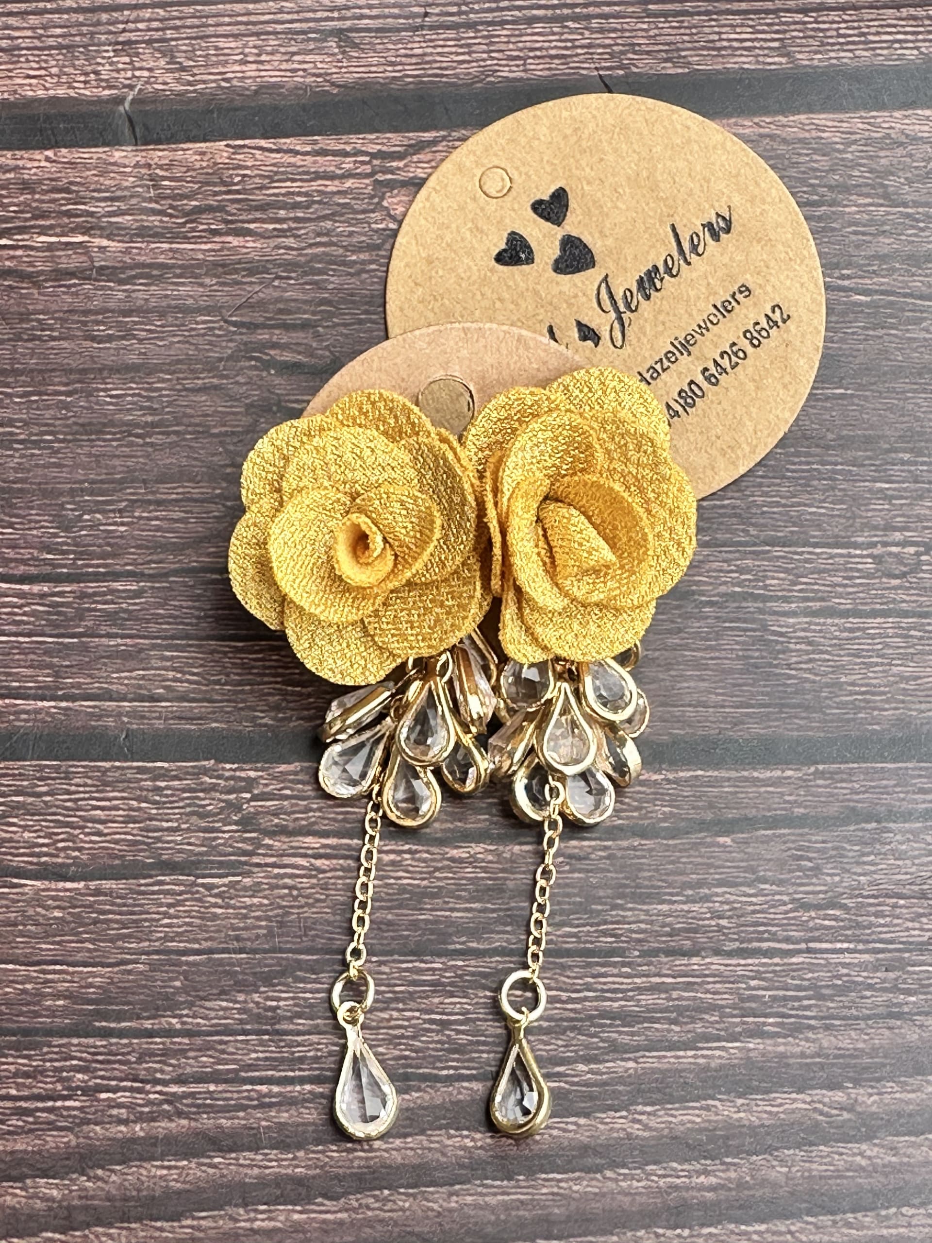 Elegant Yellow Flower Earring