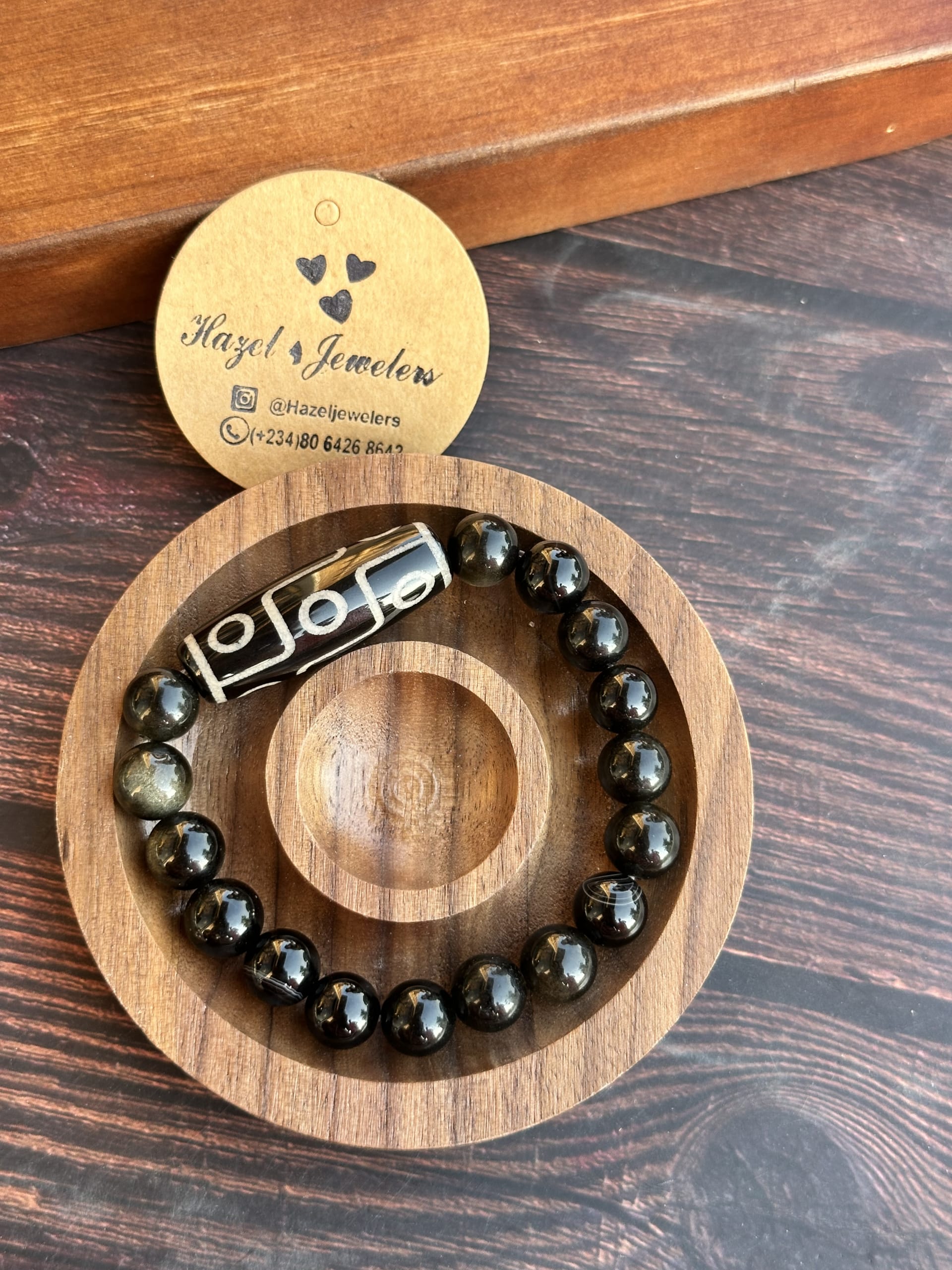 Tibetan &  Obsidian Beaded Bracelet