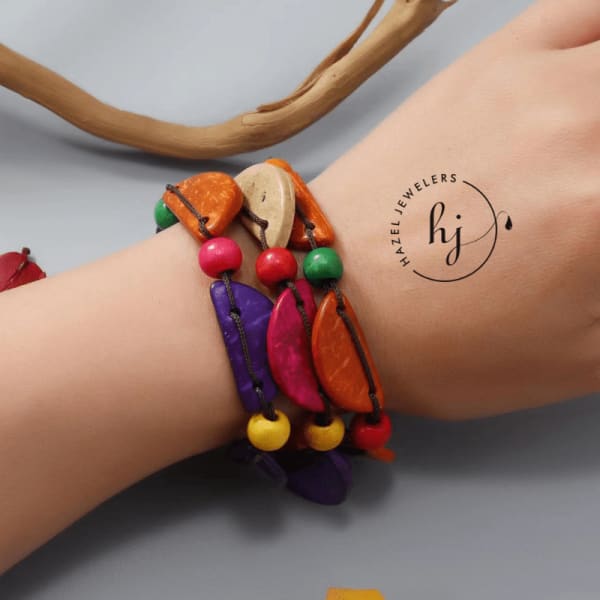 Well Crafted Ethnic Wooden Bracelet